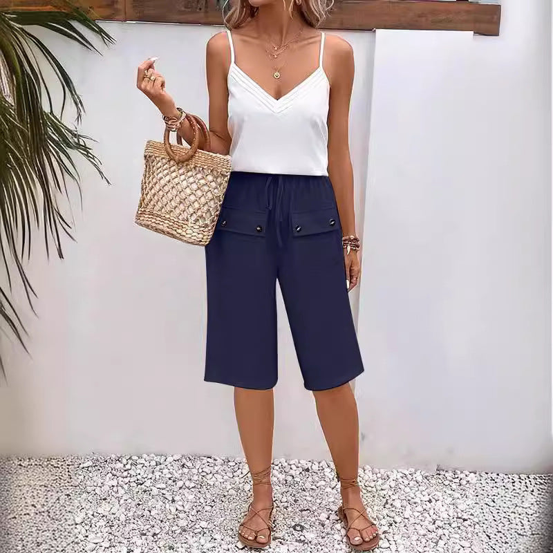 Noria - Pocket Button Shorts