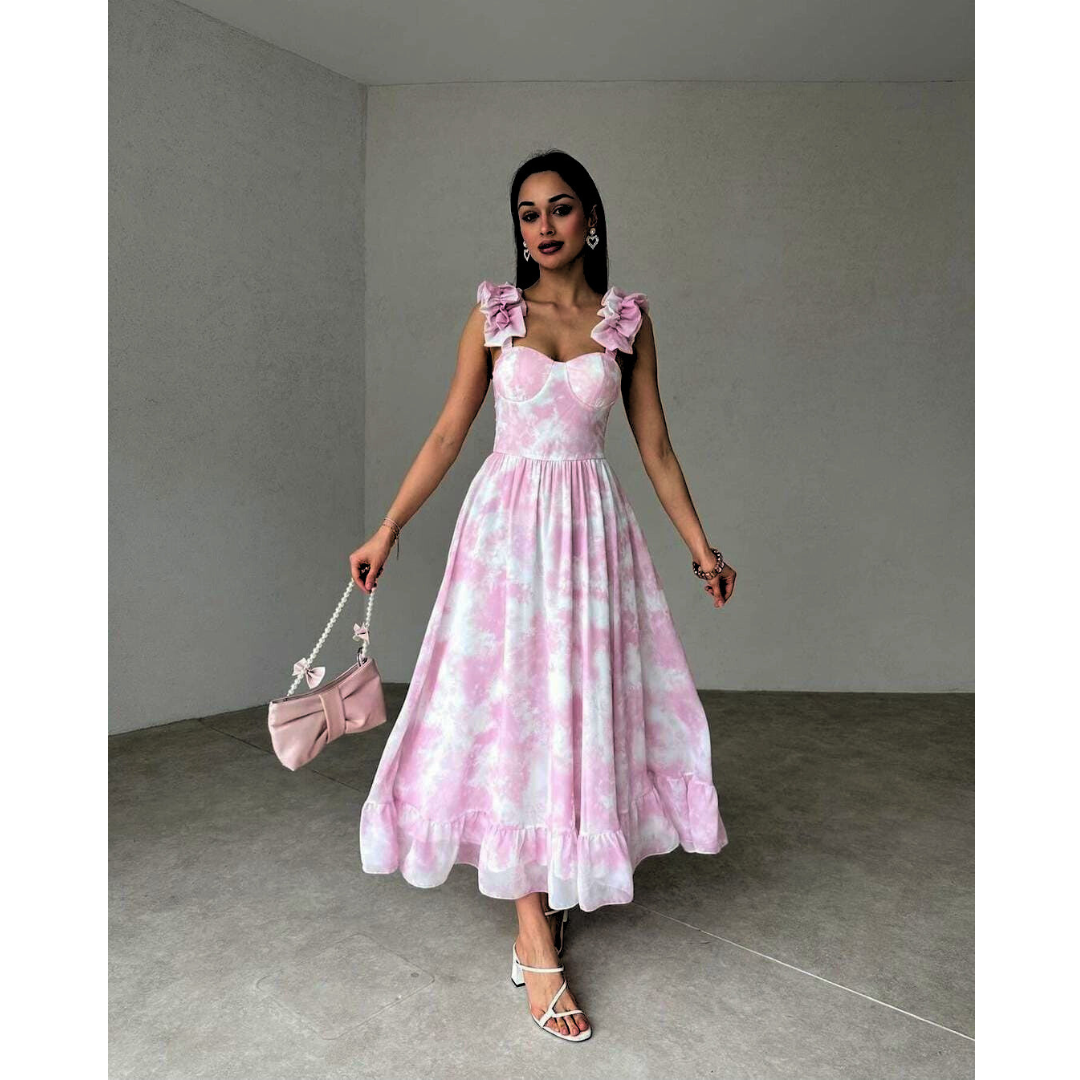 Lovia - Ruffled Midi Dress