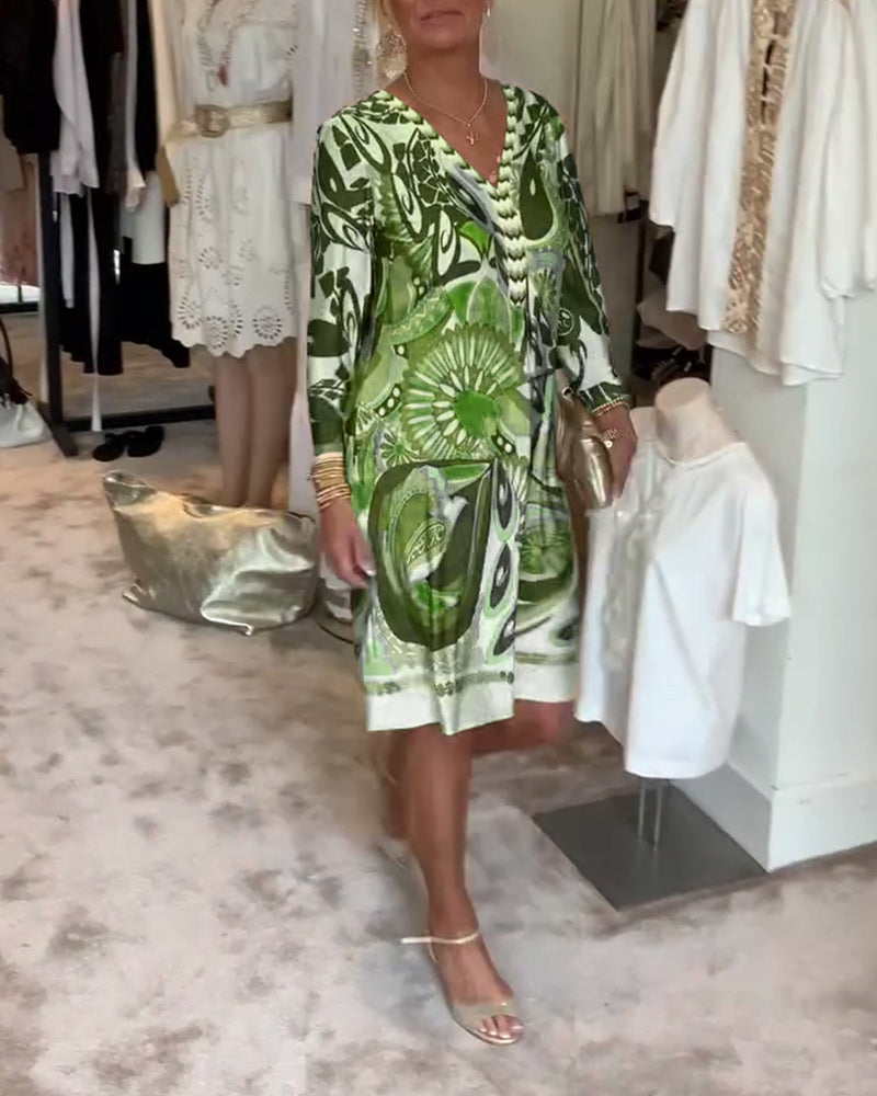 Moonie - Sunburst Printed Dress