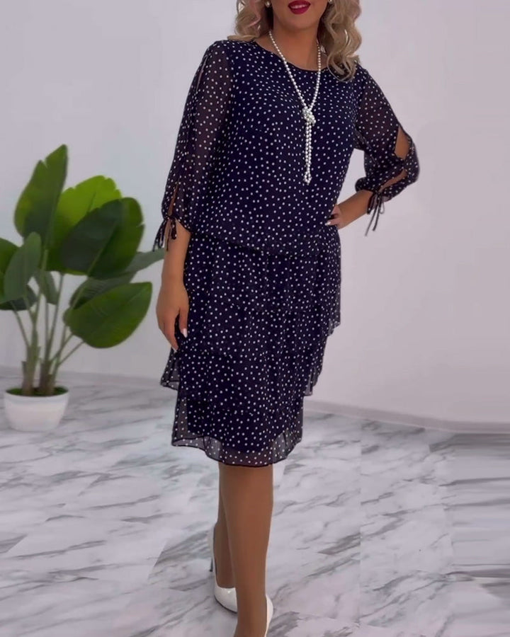 Tilly - Polka Dot Layered Dress