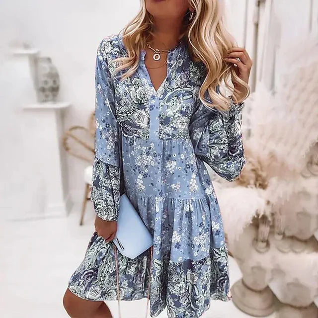 Eira - Printed Boho Dress