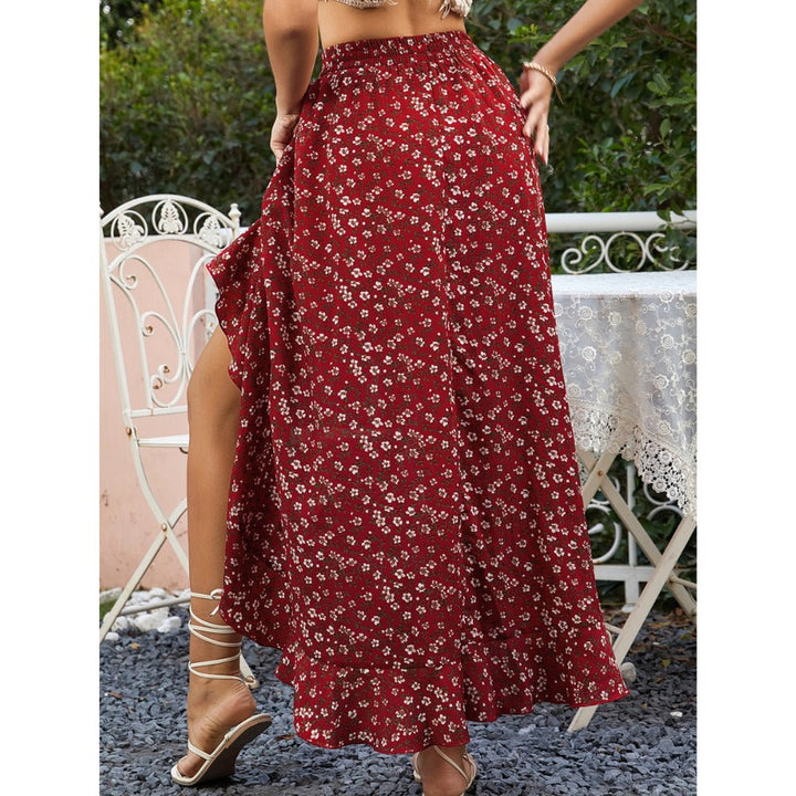 Hanessa - Flowy Leopard Skirt