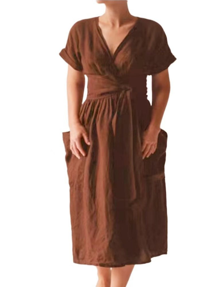 Maelie - V-Neck Wrap Dress