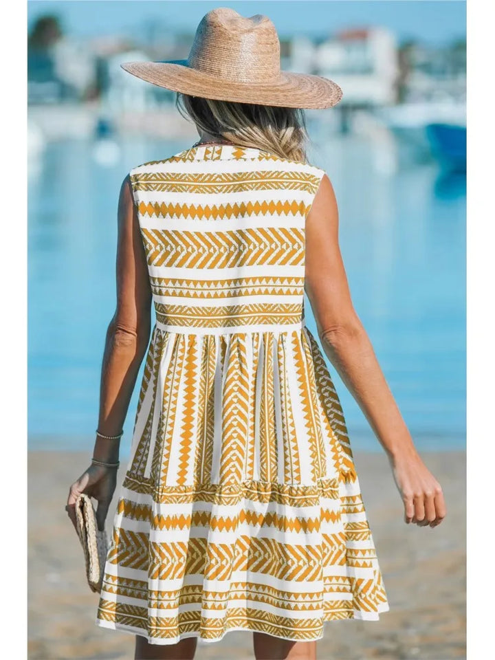 Katrina - Geometric Summer Dress