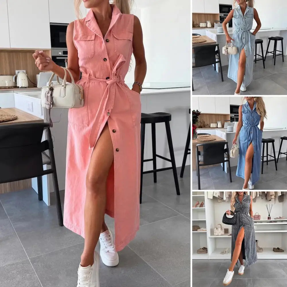 Carolyn - Stylish Denim Dress