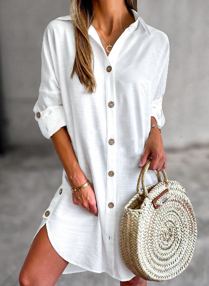 Catriona - Button-Up Shirt Dress