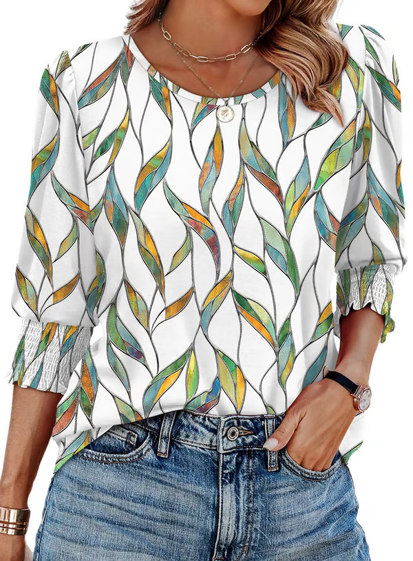 Kaela - Printed Charm Top