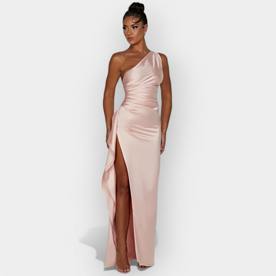 Satin Dress for Aristocratic Evenings