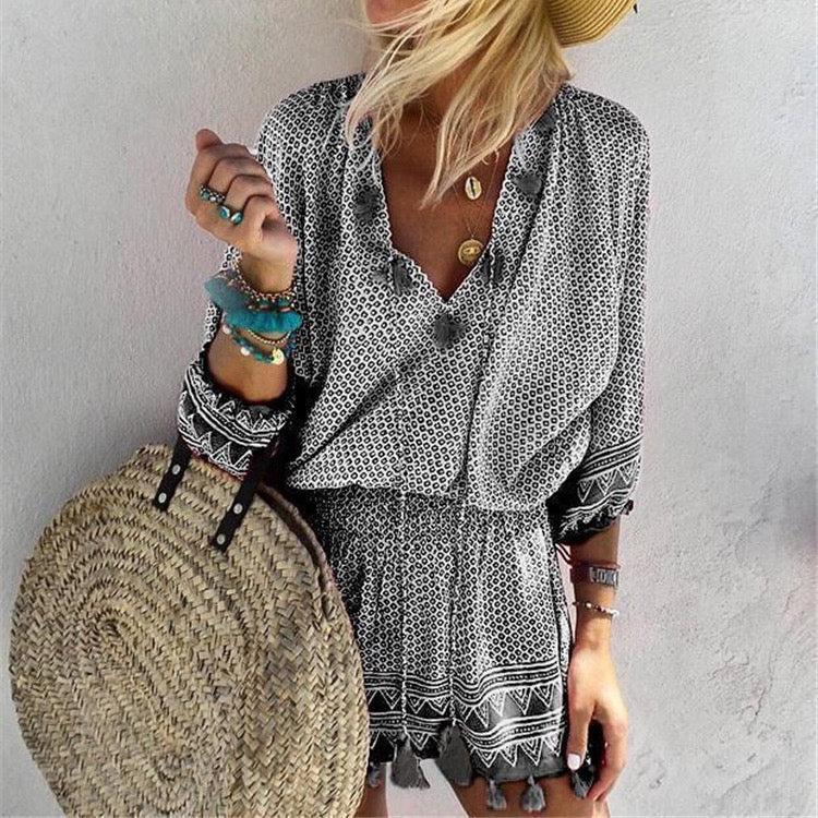 Soleil - Boho Tassel Jumpsuit
