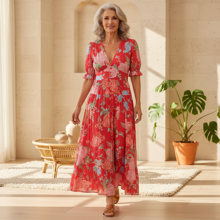 Floriana - Vibrant Floral Dress