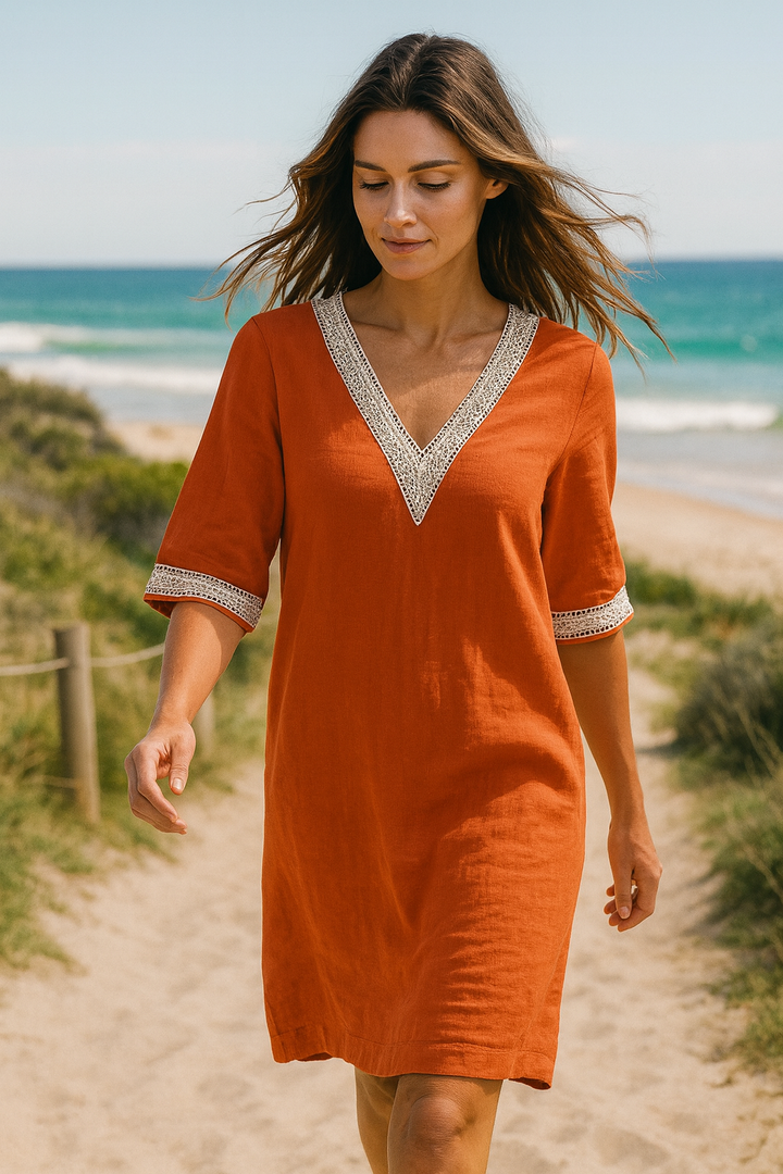 Vanya - V-Neck Soft Dress